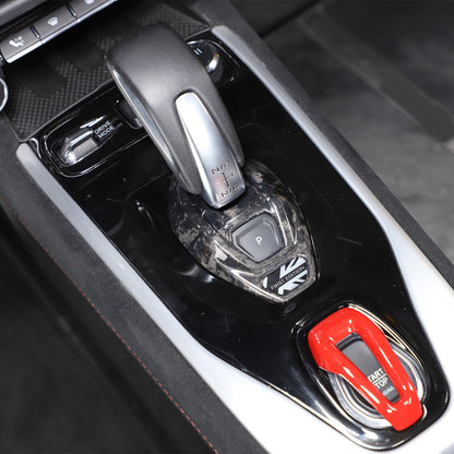 Forged Carbon Fiber Console Gear Base Cover Trim For Lotus Emira V6 I4 2023-2025 9