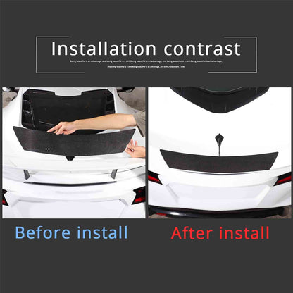Carbon fiber Wing Lip Spoiler Tail Roof Trim Trunk Lid For Corvette C8 20-26 US 2