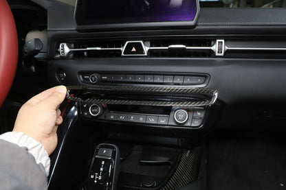 Real Carbon Fiber Full Interior Set Decor Trim Kit For Toyota Supra A90 MK5 19+ 115