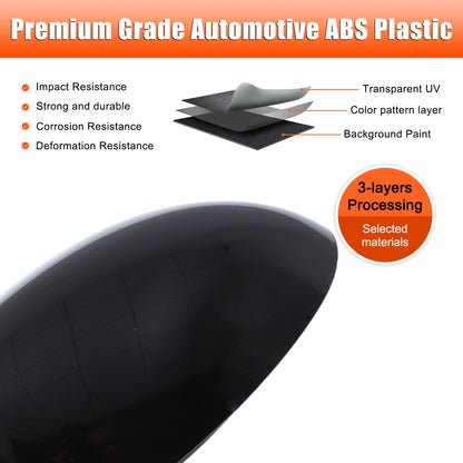 Piano Black ABS Full Wrap Exterior Side Mirror Cover For Nissan Juke 2010-2014 10