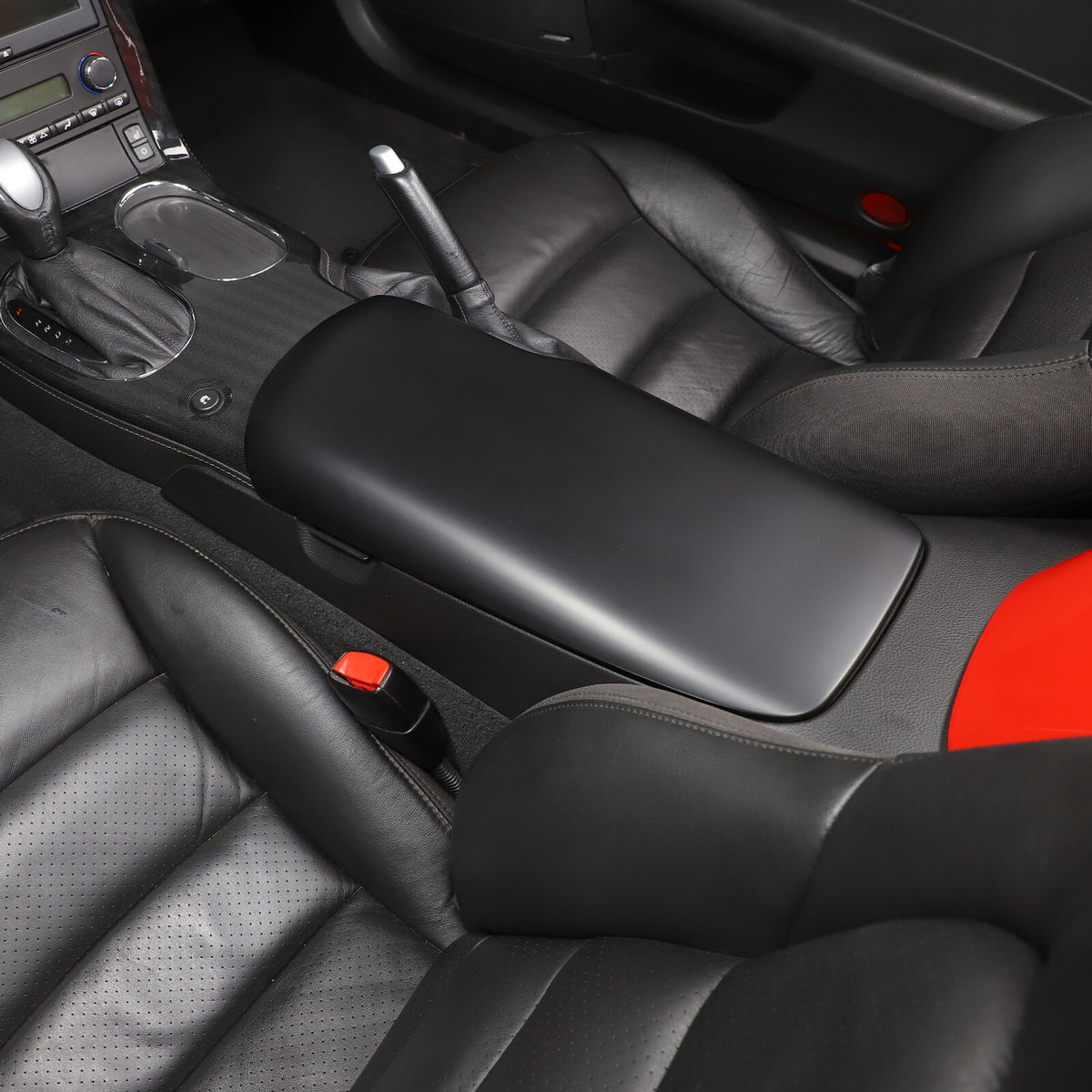 Matte Black ABS Center Console Panel Cover Trim Set For 2005-2013 Corvette C6 8