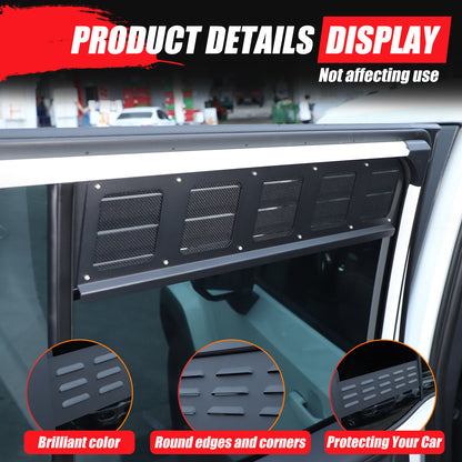 Front & Rear Window Louver Air Vent Trim For Toyota Land Cruiser Prado LC250 24+ 17