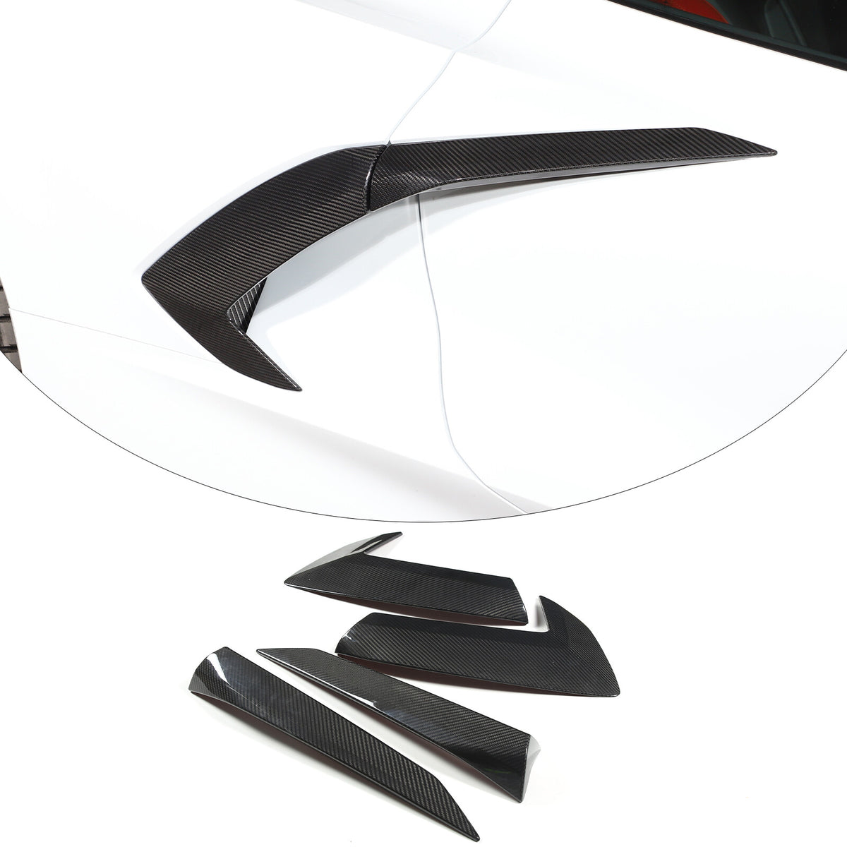 Real Carbon Fiber Full Exterior Set Decor Cover Trim Kit For Corvette C8 2020-26 42
