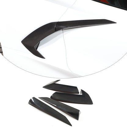 Real Carbon Fiber Full Exterior Set Decor Cover Trim Kit For Corvette C8 2020-26 42