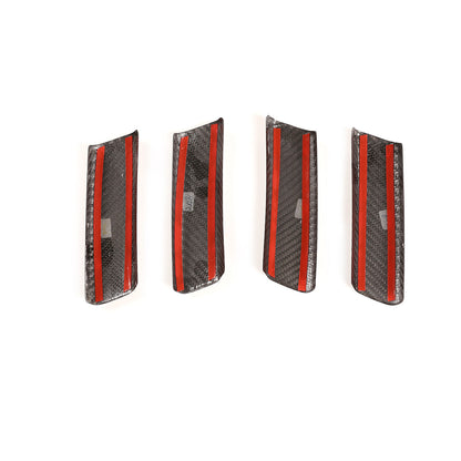 Carbon Fiber Inner Door Armrest Handle Trim Cover For Benz G W463 G63 19-20 9