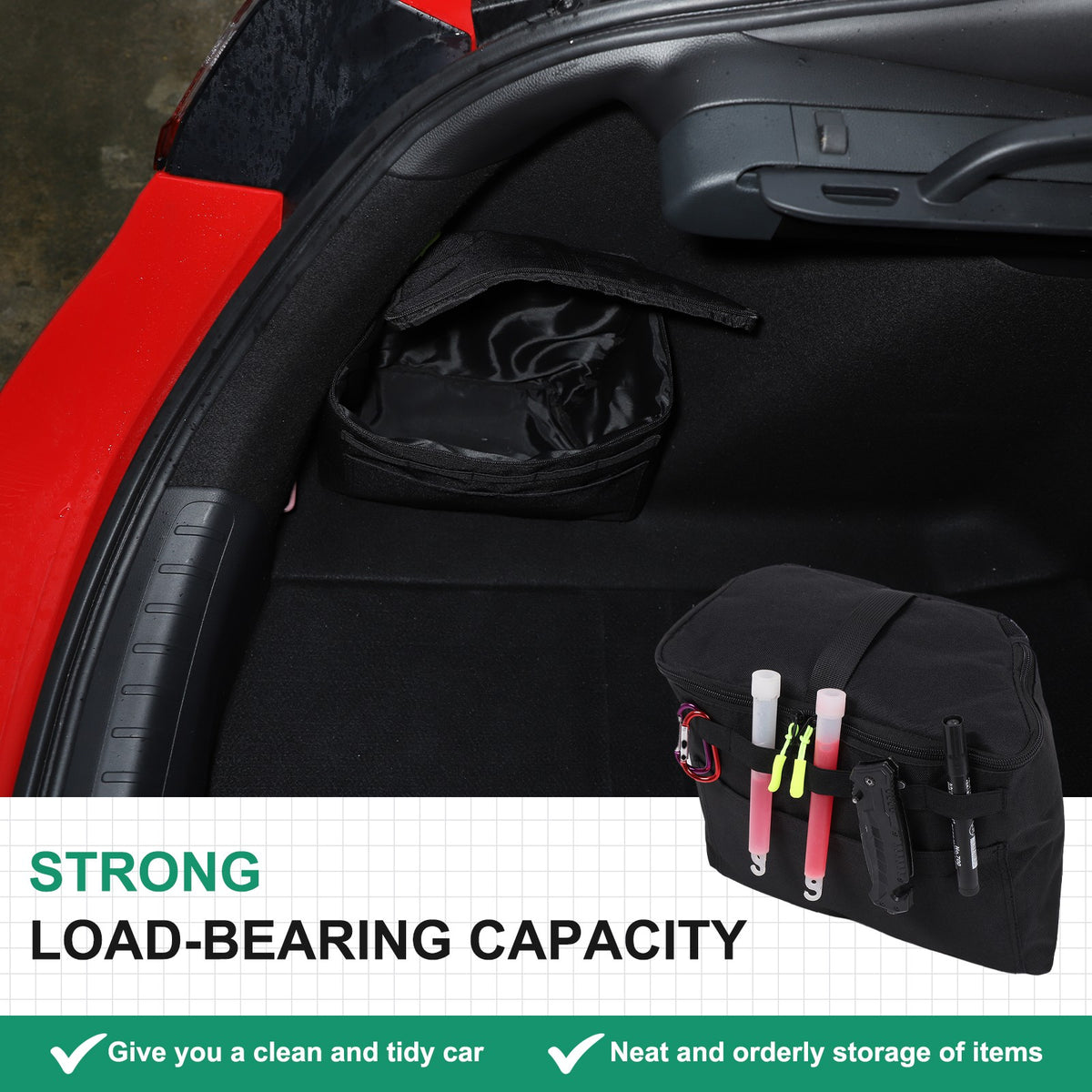 Trunk Left Side Storage Bag Box Tray For Honda Civic 11th Gen Hatchback 2021+ US 11