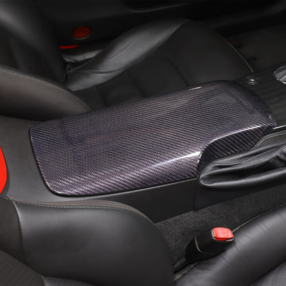 Real Carbon Fiber Center Console Armrest Box Cover Trim For Corvette C6 2005-13 1