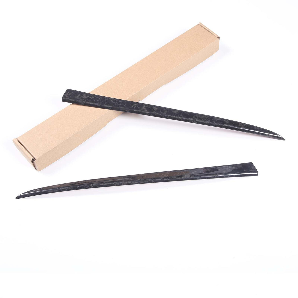 Forged Real Carbon Fiber Front Bumper Trim Strip Cover For Toyot Supra 2019-2024 8