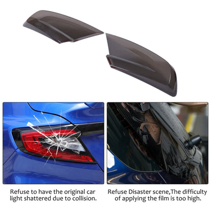 Smoked Tail Light Cover Rear Light Guards Trim Set For Subaru WRX 2022-2024 12