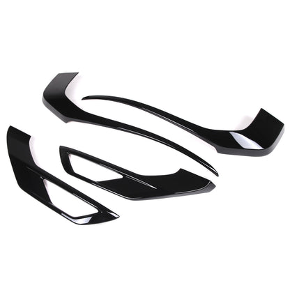 For Mitsubishi Outlander 2022 2023 Black Front Side Grille Molding Cover Trim 9