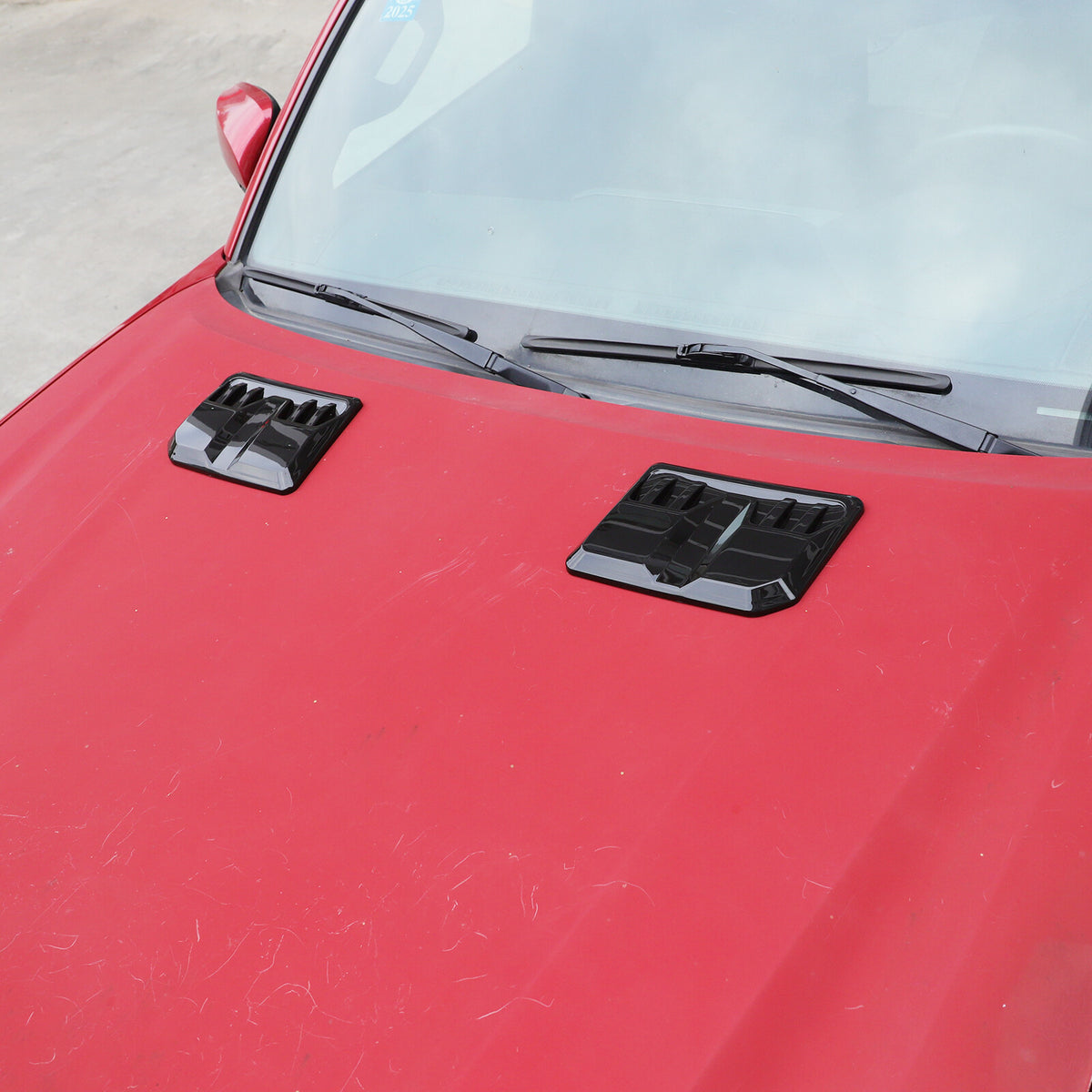 Glossy Black Hood Engine Air Vent Cover Trim For Toyota Tacoma 2015-2022 US 2