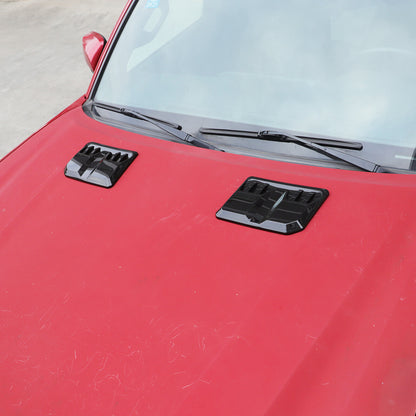 Glossy Black Hood Engine Air Vent Cover Trim For Toyota Tacoma 2015-2022 US 2