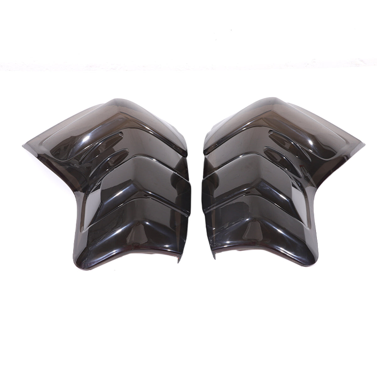 Smoked Black Rear Tail Light Guard Cover Trim Bezel For Toyota Prado FJ150 14-17 4