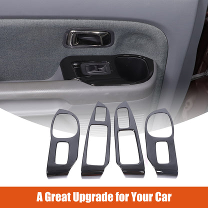 Glossy Black Window Lift Switch Button Trim Frame For Honda Pilot 2003-2008 23