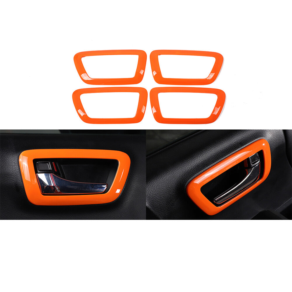 19PCS Orange Interior Full Center Console Trim Set For Toyota Tacoma 2016-22 7