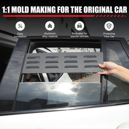 Aluminum Alloy Rear Window Louver Shutter Cover Trim For BMW X3 G01 2018+ 13