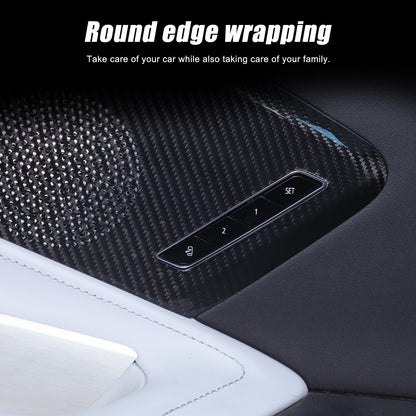 Real Carbon Door Speaker Cover Trim For Corvette C8 Z51 Z06 Coupe 2LT 3LT 20+ US 5