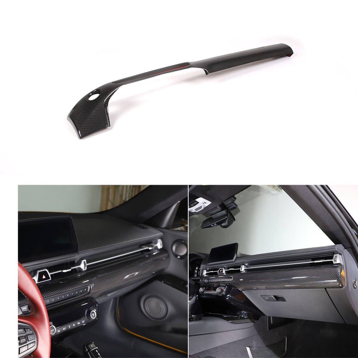 Real Carbon Fiber Center Dashboard Panel Trim For Toyota Supra A90 19-24 US 20