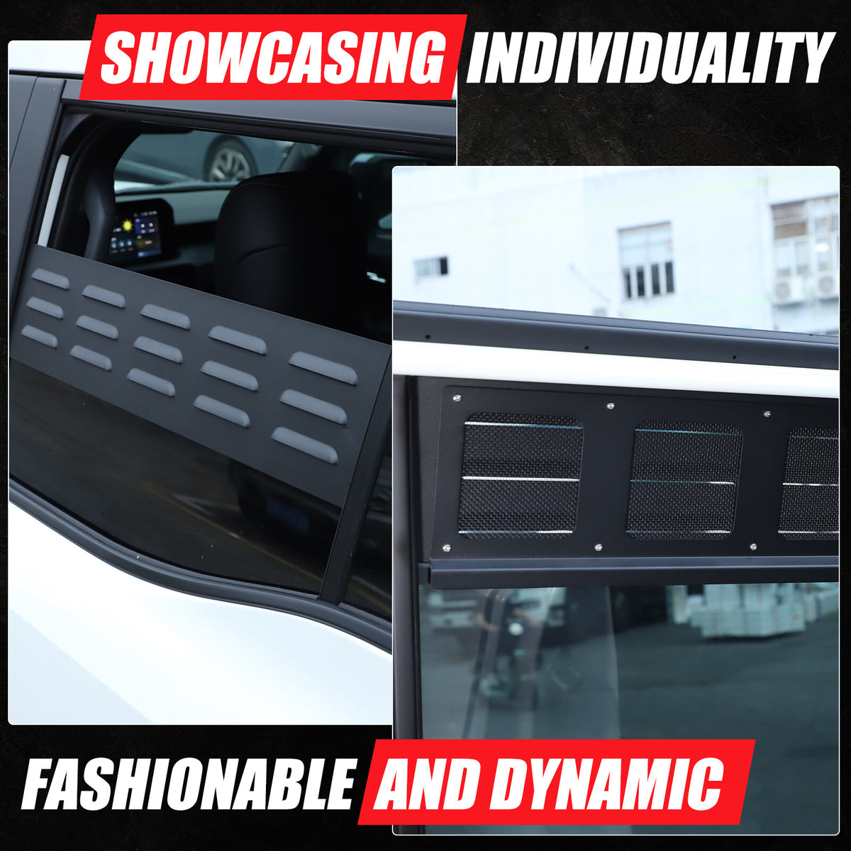 Rear Door Window Louver Air Vent Panel Trim For Toyota Land Cruiser LC250 24+ US 11
