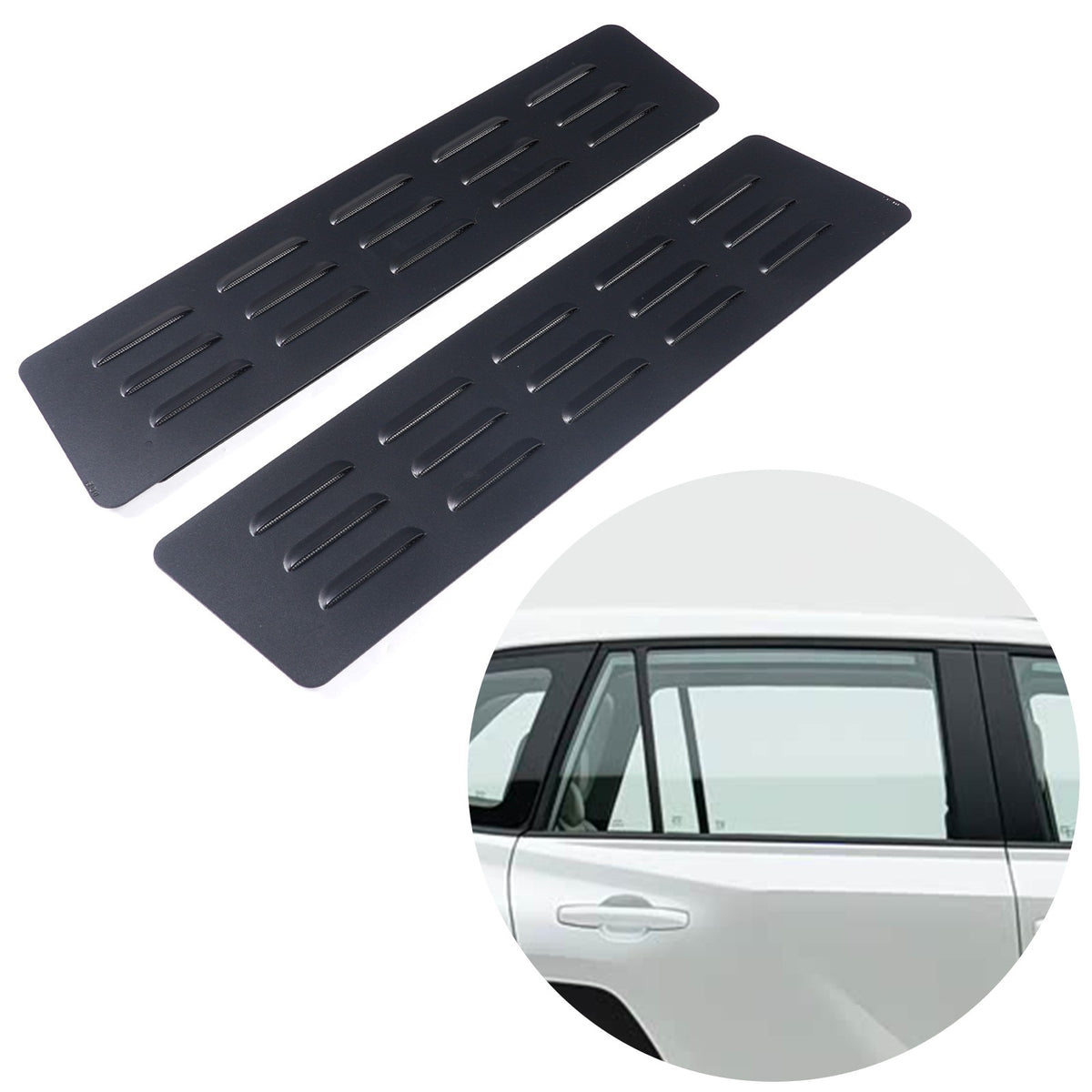 Aluminum Rear Door Window Louver Air Vent Panel Trim For Toyota RAV4 XA60 2026+ 10