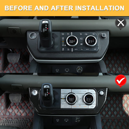 Start Stop AC Control Mode Button Sticker Kit For Land Rover Defender L663 20+ 24