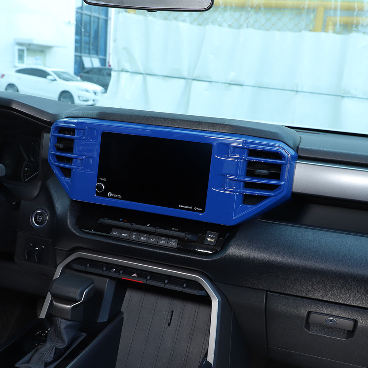 Blue Center Console air outlet frame Trim Cover For Toyota Tundra/Sequoia 22-26 4