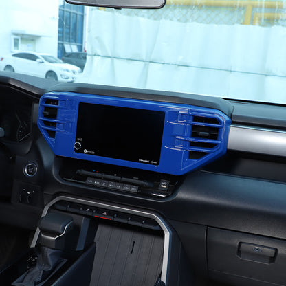 Blue Center Console air outlet frame Trim Cover For Toyota Tundra/Sequoia 22-26 4
