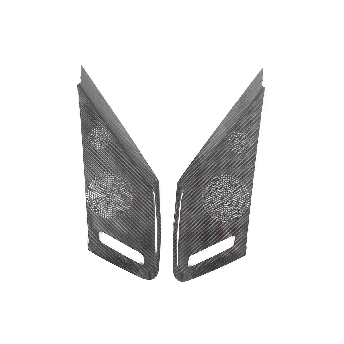 Real Carbon Fiber Side Door Speaker Cover Horn For C8 Corvette 2LT 3LT 2020-26 8