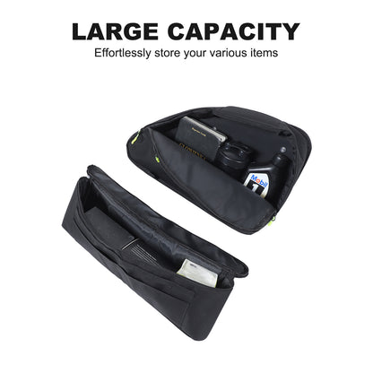 Black Rear Trunk Left Side Storage Bag Organizer For Honda Odyssey RB3 2014-24 12