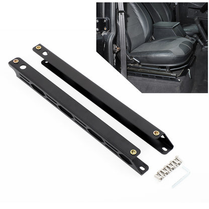 Black Steel Front Seat Adjustment Bracket Trim For LR Defender L316 2004-2018 20