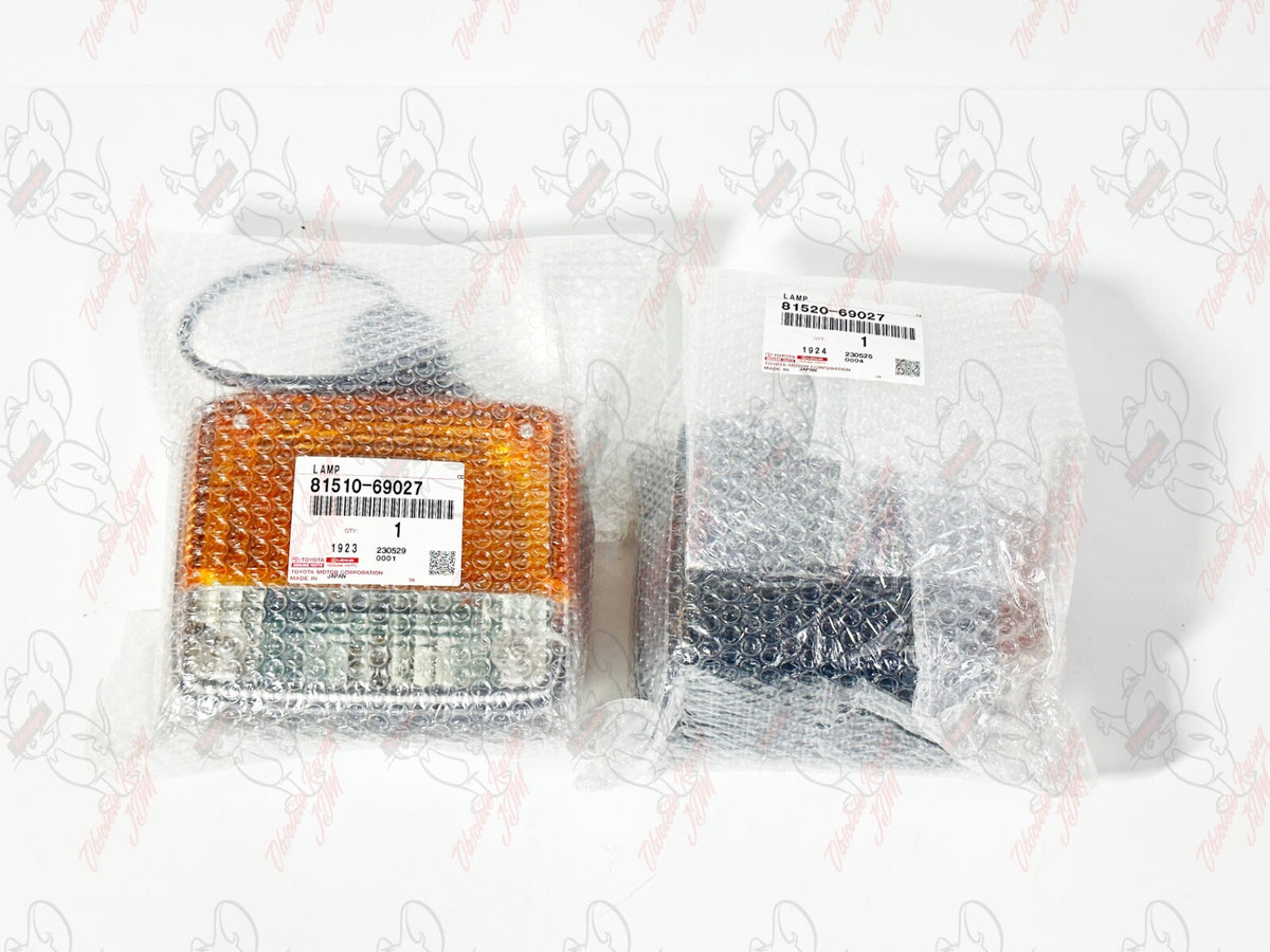 Toyota Genuine Land Cruiser FJ40 BJ40 Front Turn Signal Lights Lamp LH & RH OEM 3
