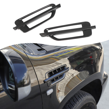 Carbon Fiber ABS Side Fender Airvent Trim For Cadillac Escalade 2007-2014 US 9