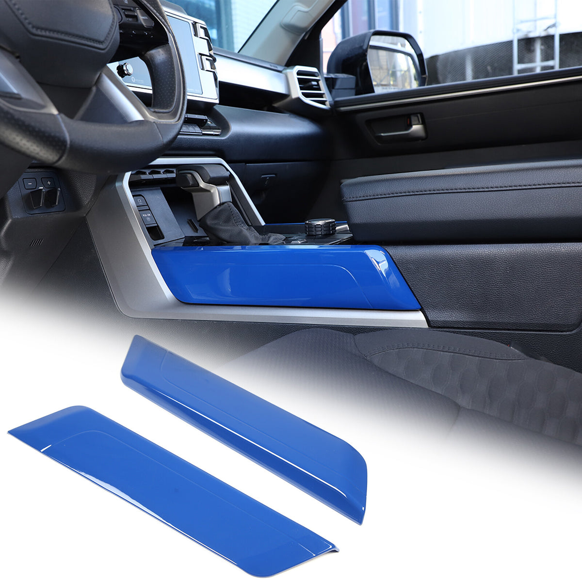 ABS Blue Car Center Panel Trim Interior Accessories For Toyota Tundra 2022-2026 - Variants 11-14 2