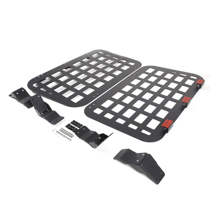 Rear Outer Side Window MOLLE Storage Flank Panel Bracket For Hummer H3 2005-2009 4