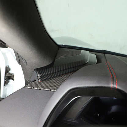 Carbon Fiber ABS Dashboard Side Panel Cover Trim For Corvette C8 Stingray 20-26 8