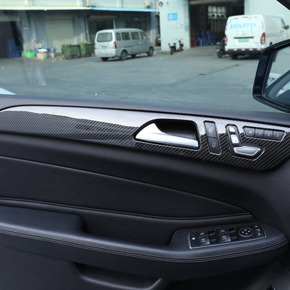 Carbon Fiber ABS Dashboard Door Panel Trim Strip for Benz GLE GLS 2016-19 9