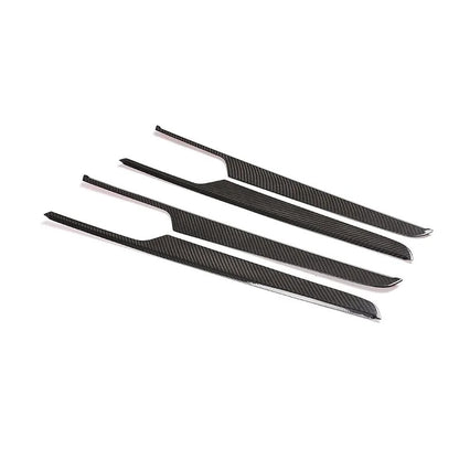 Real Carbon Fiber Interior Door Panel Trim Cover For Porsche Macan 95B 14-20 US 7