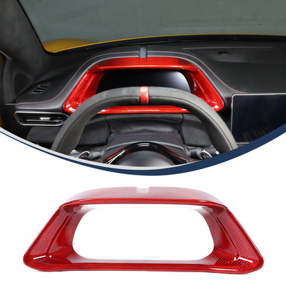 Red Real Carbon Fiber Interior Exterior Conosle Trim Cover For Lotus EMIRA 21-25 184