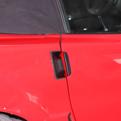 Real Carbon Fiber Exterior Door Handle Bowl Trim Cover for Corvette C6 2005-13 7