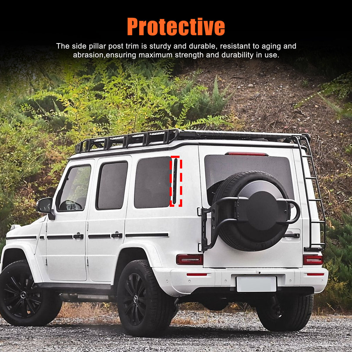 Glossy Piano Black Rear Side Air Outlet Trim Cover For Benz G-Class W463 25+ US 20