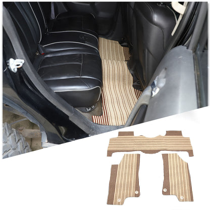 Red Car Floor Mats Cargo Carpets Foot Pads For Hummer H3 2005-2009 8