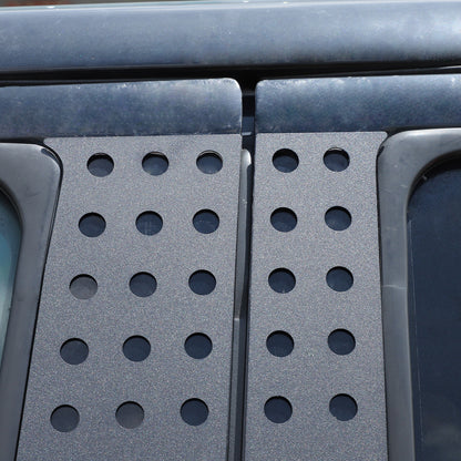 Black Aluminum Alloy Window Center Pillar Trim Panel For Toyota Tundra 2007-21 19