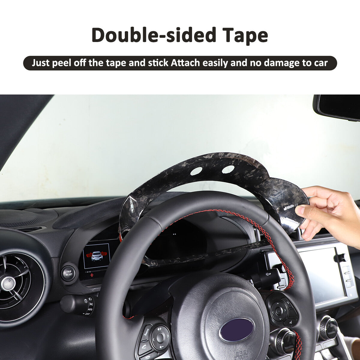 Forged Carbon Car Dashboard Box Cover Bezel Trim For Toyota 86 Subaru BRZ 22-23 6