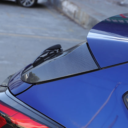 ABS Carbon Fiber Rear Window Sill C Pillar Trim For Subaru Crosstrek GU 2024 21