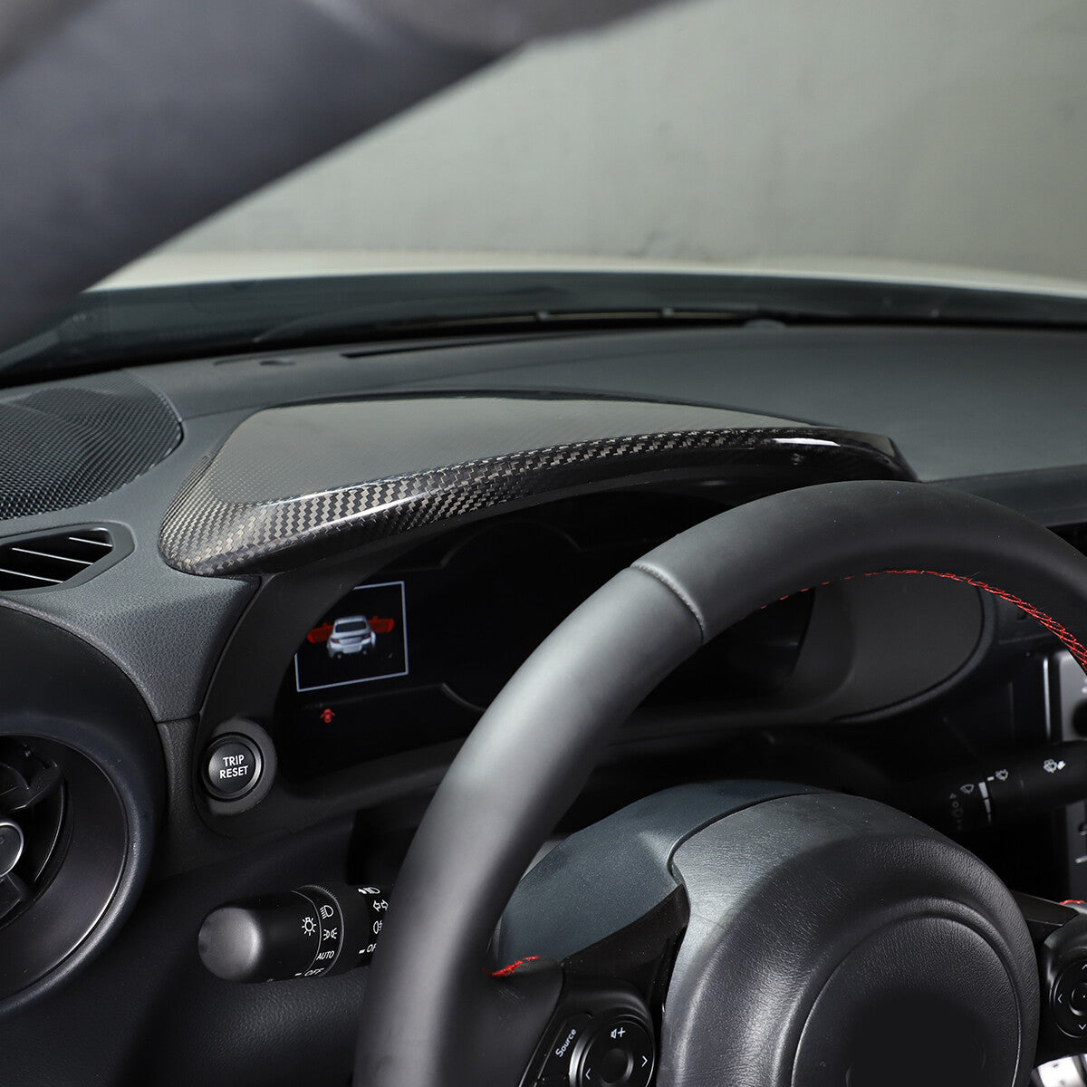 Real Carbon Fiber Interior Dashboard Cover Trim For Toyotaa Subaru BRZ 2022 3