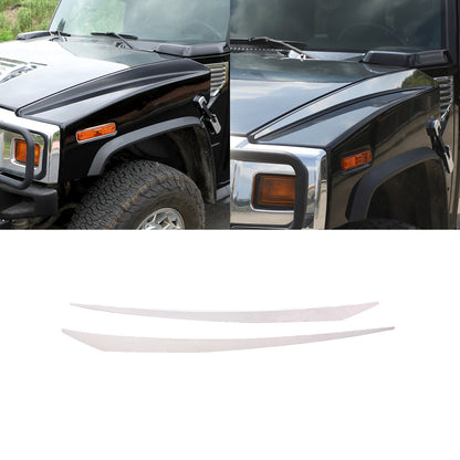 Chrome Stainless Steel Hood Accent Trim Cover For 2003-2009 Hummer H2 US 7