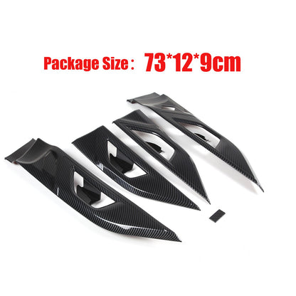 For Subaru Outback BT 2021-2023 Carbon Fiber Inner Door Handle Cover Trim Frame 20