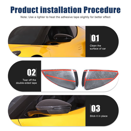 Real Carbon fiber Side Rear Mirror Cover Caps For Lotus EMIRA 2021-2025 7