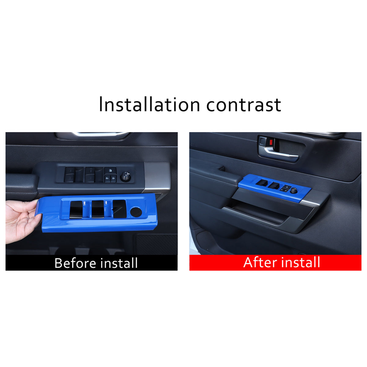 ABS Blue Car Center Panel Trim Interior Accessories For Toyota Tundra 2022-2026 - Variants 6-10 41