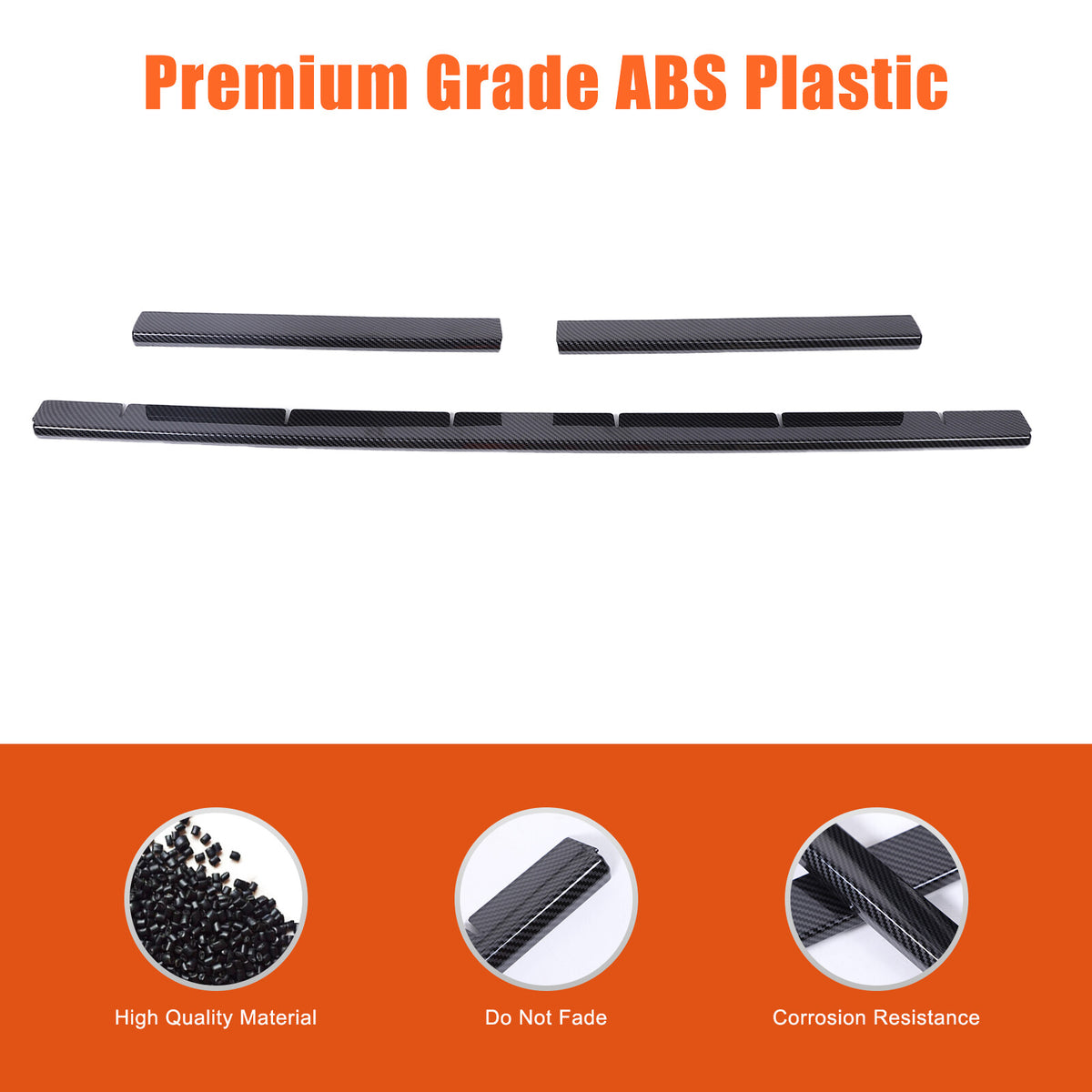 Carbon Fiber ABS Front Grille Grill Cover Molding Trim For Toyota Tacoma 2024 US 14